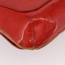 LOUIS VUITTON Monogram Vernis Thompson Street Bag Red M91094 Auth BAZ450-15