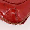 LOUIS VUITTON Monogram Vernis Thompson Street Bag Red M91094 Auth BAZ450-16