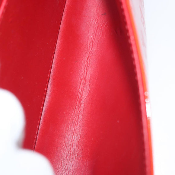 LOUIS VUITTON Monogram Vernis Thompson Street Bag Red M91094 Auth BAZ450