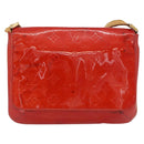 LOUIS VUITTON Monogram Vernis Thompson Street Bag Red M91094 Auth BAZ450-13