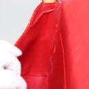 LOUIS VUITTON Monogram Vernis Thompson Street Bag Red M91094 Auth BAZ450-21