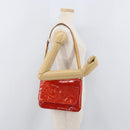 LOUIS VUITTON Monogram Vernis Thompson Street Bag Red M91094 Auth BAZ450-23
