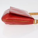 LOUIS VUITTON Monogram Vernis Thompson Street Bag Red M91094 Auth BAZ450-3