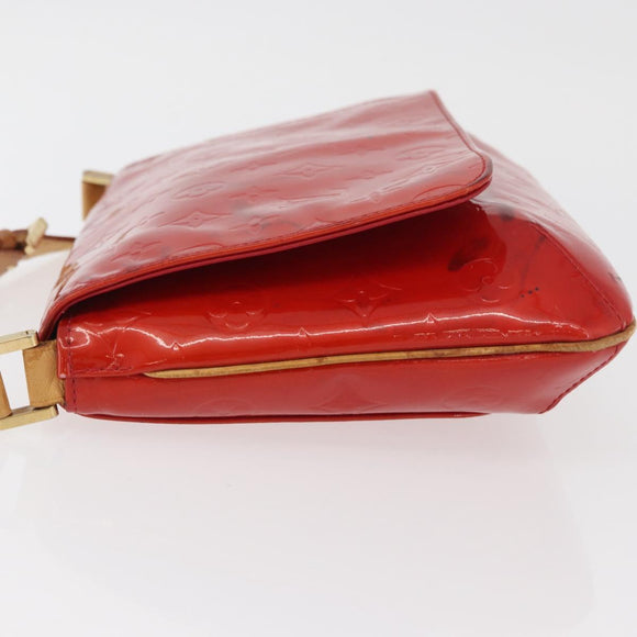LOUIS VUITTON Monogram Vernis Thompson Street Bag Red M91094 Auth BAZ450