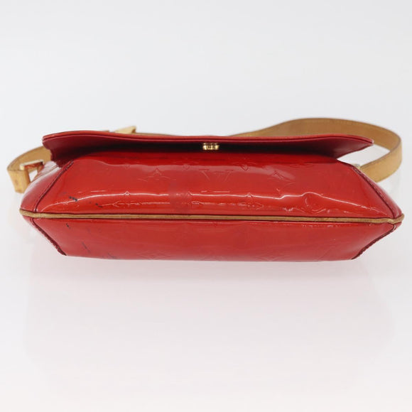 LOUIS VUITTON Monogram Vernis Thompson Street Bag Red M91094 Auth BAZ450