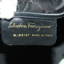 Salvatore Ferragamo Gancini Backpack Suede Green Gold Auth BAZ453-23