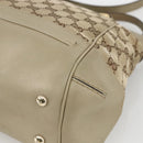 GUCCI GG Canvas Pretty Hand Bag 2way Beige Gold 269894 Auth BAZ454-15