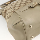 GUCCI GG Canvas Pretty Hand Bag 2way Beige Gold 269894 Auth BAZ454-18