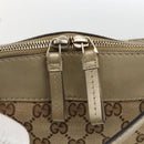 GUCCI GG Canvas Pretty Hand Bag 2way Beige Gold 269894 Auth BAZ454-20