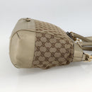GUCCI GG Canvas Pretty Hand Bag 2way Beige Gold 269894 Auth BAZ454-3