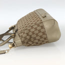 GUCCI GG Canvas Pretty Hand Bag 2way Beige Gold 269894 Auth BAZ454-4