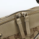 GUCCI GG Canvas Pretty Hand Bag 2way Beige Gold 269894 Auth BAZ454-6