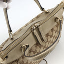 GUCCI GG Canvas Pretty Hand Bag 2way Beige Gold 269894 Auth BAZ454-7