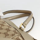 GUCCI GG Canvas Pretty Hand Bag 2way Beige Gold 269894 Auth BAZ454-9
