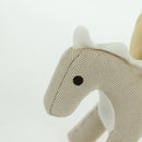 HERMES Epope Dragon Stuffed Canvas Light Beige Ivory Auth BAZ459M-9