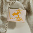 HERMES Epope Dragon Stuffed Canvas Light Beige Ivory Auth BAZ459M-14