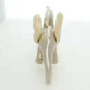 HERMES Epope Dragon Stuffed Canvas Light Beige Ivory Auth BAZ459M-5