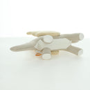 HERMES Epope Dragon Stuffed Canvas Light Beige Ivory Auth BAZ459M-6