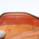 MCM Vicetos Mini Logogram Boston Bag PVC Leather 2way Brown Gold Auth BAZ463-18
