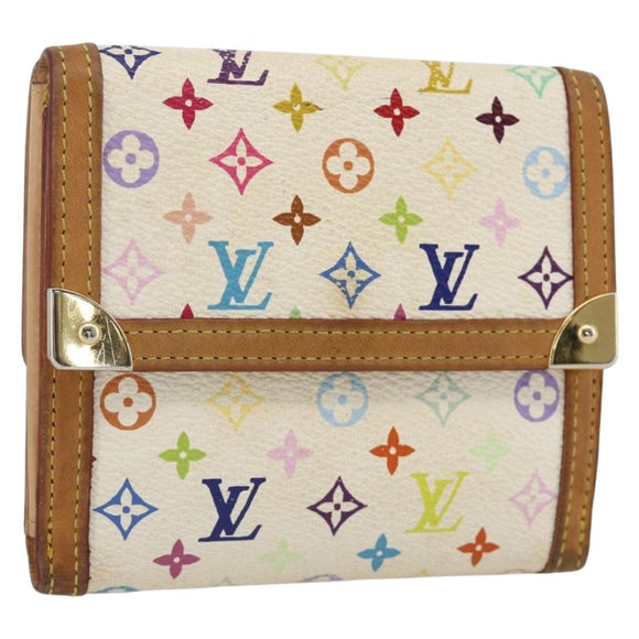 LOUIS VUITTON Multicolor Porte Monnaie Billets Cartes Credit M92983 Auth BAZ465