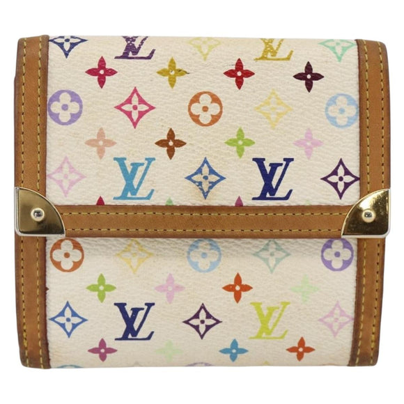 LOUIS VUITTON Multicolor Porte Monnaie Billets Cartes Credit M92983 Auth BAZ465