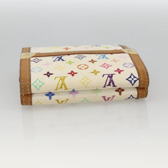 LOUIS VUITTON Multicolor Porte Monnaie Billets Cartes Credit M92983 Auth BAZ465