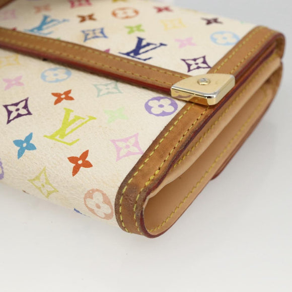 LOUIS VUITTON Multicolor Porte Monnaie Billets Cartes Credit M92983 Auth BAZ465