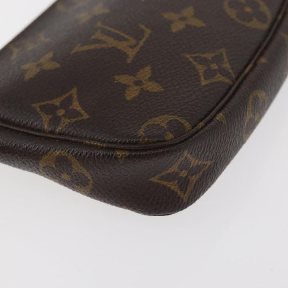 LOUIS VUITTON Monogram Mini Pochette Accessoires Pouch M58009 LV Auth BAZ466