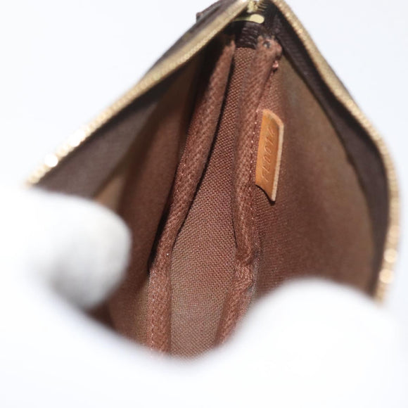 LOUIS VUITTON Monogram Mini Pochette Accessoires Pouch M58009 LV Auth BAZ466