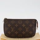 LOUIS VUITTON Monogram Mini Pochette Accessoires Pouch M58009 LV Auth BAZ466-12