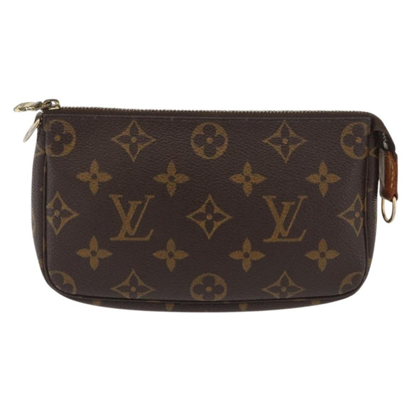 LOUIS VUITTON Monogram Mini Pochette Accessoires Pouch M58009 LV Auth BAZ466