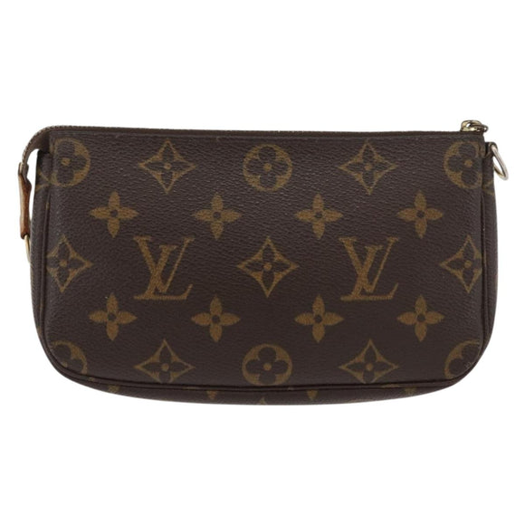 LOUIS VUITTON Monogram Mini Pochette Accessoires Pouch M58009 LV Auth BAZ466