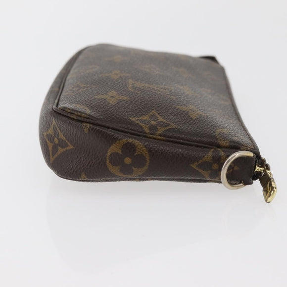 LOUIS VUITTON Monogram Mini Pochette Accessoires Pouch M58009 LV Auth BAZ466