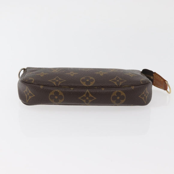 LOUIS VUITTON Monogram Mini Pochette Accessoires Pouch M58009 LV Auth BAZ466