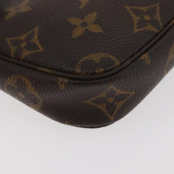 LOUIS VUITTON Monogram Mini Pochette Accessoires Pouch M58009 LV Auth BAZ466