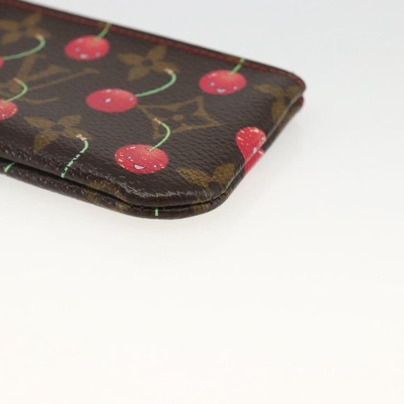 LOUIS VUITTON Monogram Cherry Pochette Cles Coin Purse M95042 LV Auth BAZ469A