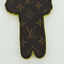LOUIS VUITTON Monogram Porte Cles LV Scarecrow Charm Yellow MP2922 Auth BAZ470M-7