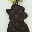 LOUIS VUITTON Monogram Porte Cles LV Scarecrow Charm Yellow MP2922 Auth BAZ470M-8