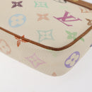 LOUIS VUITTON Monogram Multicolor Pochette Pouch White M92649 LV Auth BAZ476-16