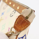 LOUIS VUITTON Monogram Multicolor Pochette Pouch White M92649 LV Auth BAZ476-19