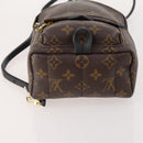LOUIS VUITTON Monogram Palm Springs MINI Backpack M44873 LV Auth BAZ478A-11