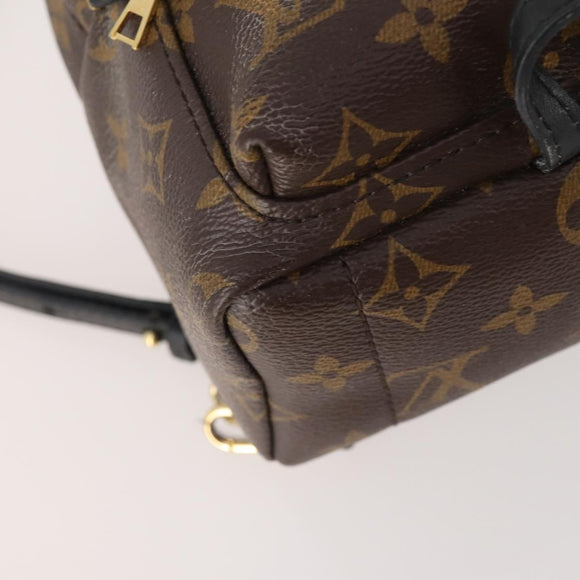 LOUIS VUITTON Monogram Palm Springs MINI Backpack M44873 LV Auth BAZ478A