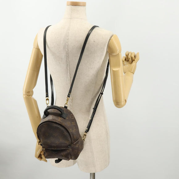 LOUIS VUITTON Monogram Palm Springs MINI Backpack M44873 LV Auth BAZ478A