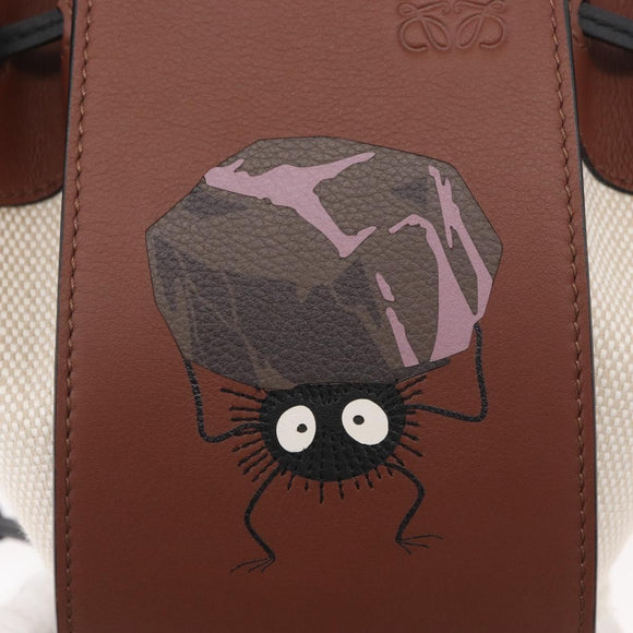 LOEWE Studio Ghibli Soot Sprites Hammock Mini Bag Canvas 2way Auth BAZ479SM