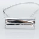 Salvatore Ferragamo Gancini Wanda Bag Patent leather 2way Silver Auth BAZ481-11