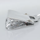 Salvatore Ferragamo Gancini Wanda Bag Patent leather 2way Silver Auth BAZ481-5