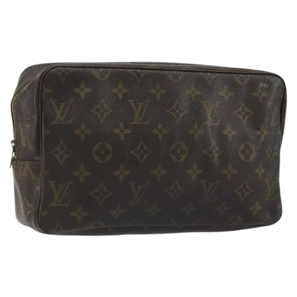 LOUIS VUITTON Monogram Trousse Toilette 28 Clutch Bag M47522 LV Auth BAZ492