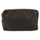 LOUIS VUITTON Monogram Trousse Toilette 28 Clutch Bag M47522 LV Auth BAZ492-13