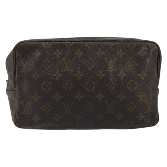 LOUIS VUITTON Monogram Trousse Toilette 28 Clutch Bag M47522 LV Auth BAZ492