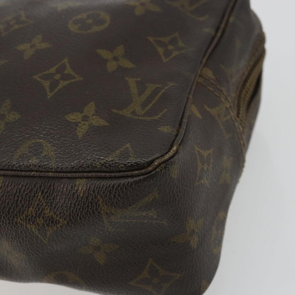 LOUIS VUITTON Monogram Trousse Toilette 28 Clutch Bag M47522 LV Auth BAZ492
